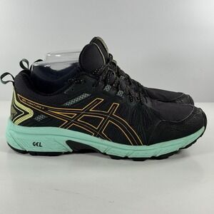 ASICS GEL-Venture 7 Running Sneakers 1012A477 Black Mint Orange Pop Women's‎ 7 W